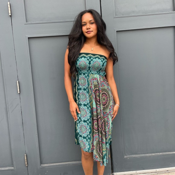 Beautiful strapless boho dress - Picture 3 of 5